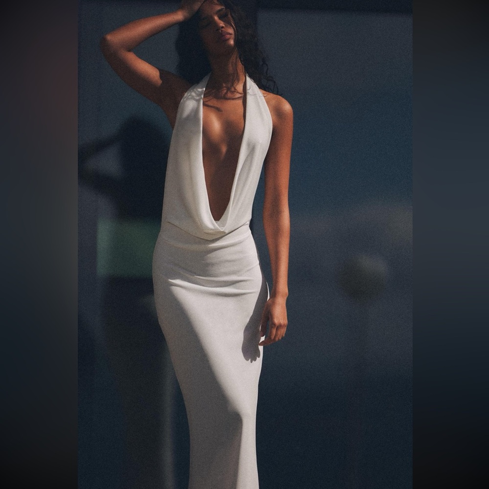 Zara Drapped Halter Dress
